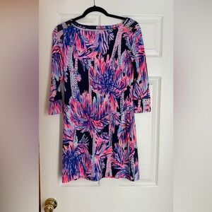 Lilly Pulitzer Sophie UPF Tropical Print Long Sleeve Dress